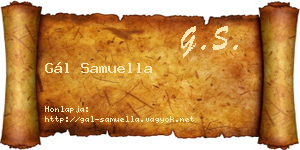 Gál Samuella névjegykártya