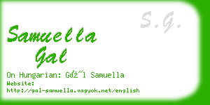 samuella gal business card